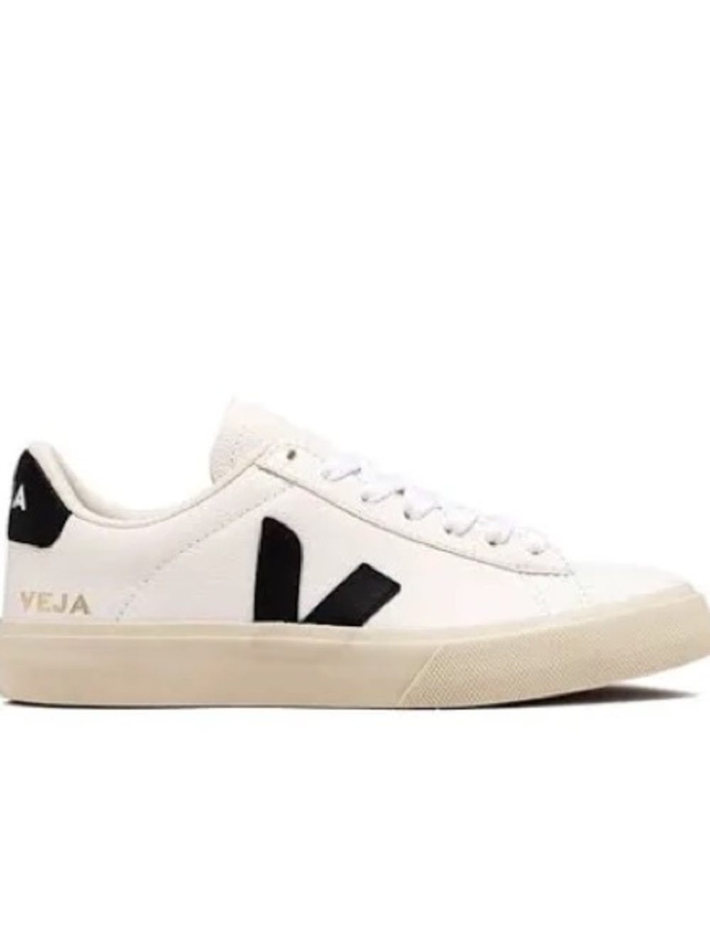 Veja Men's Low-Top Sneakers in White and Black